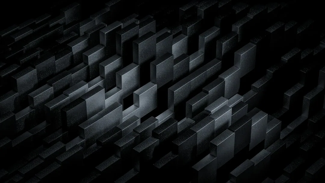 Abstract digital geometric grid representing structured infrastructure